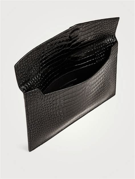 YSL crocodile envelope bag